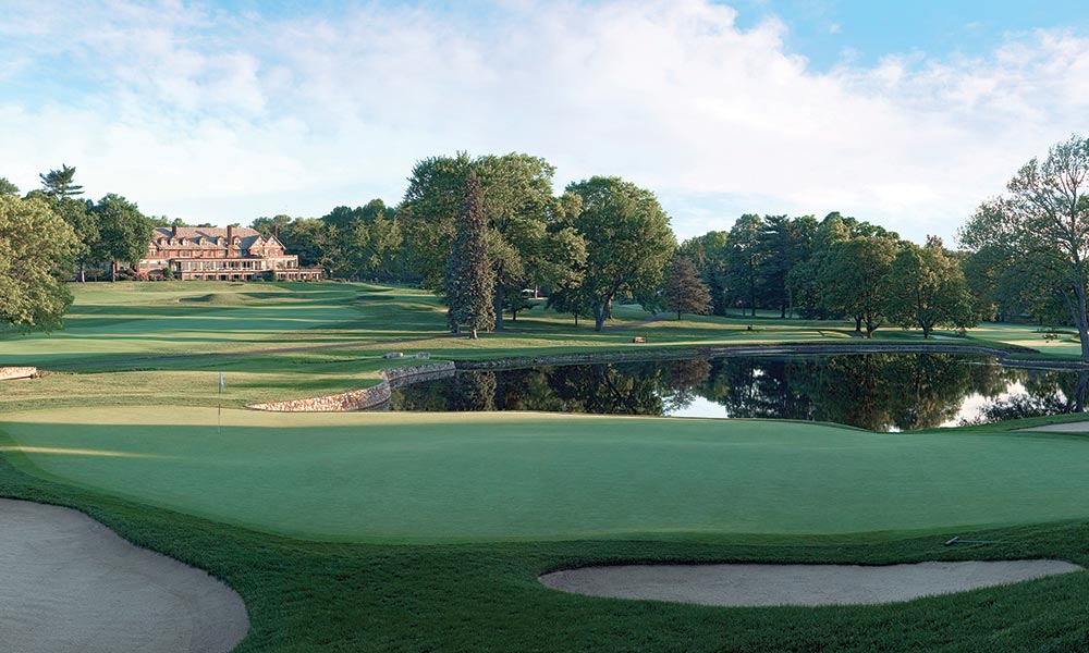 Aging gracefully: the par-three fourth on the Lower Course at Baltusrol, which opened for play in 1922 (Patrick Drickey)