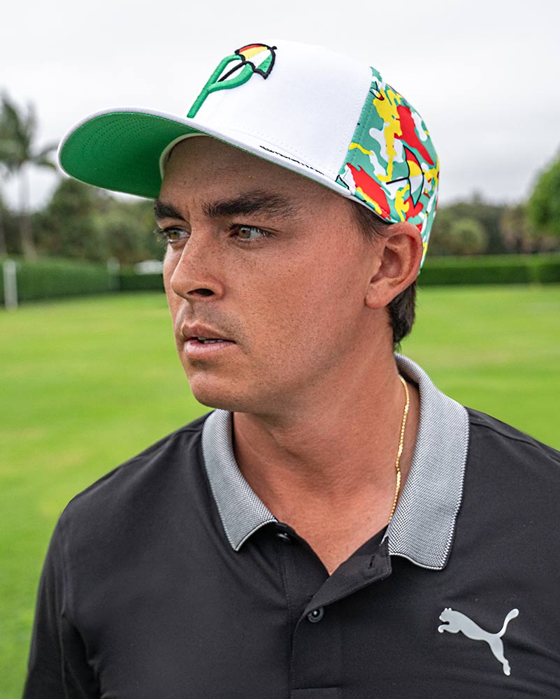 P on rickie fowler's cap online