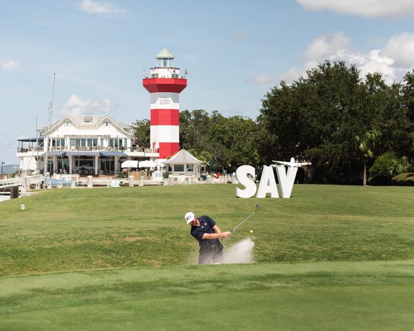 The iconic 18th hole at Harbour Town