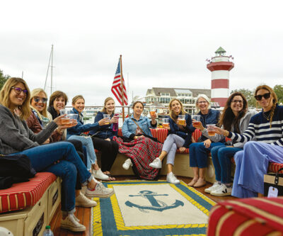 Non-golfing guests enjoyed a tour of Hilton Head Island by water