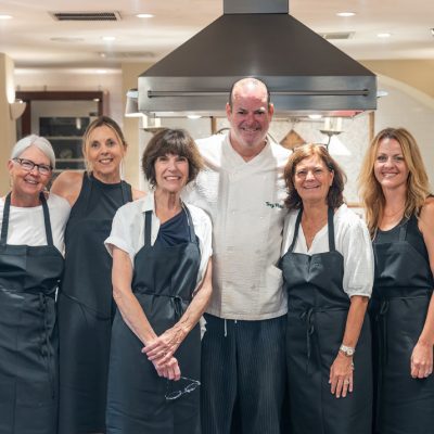 Non-golfing guests were treated to a private cooking class and luncheon