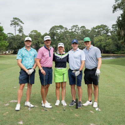 The great Annika Sorenstam greeted and teed off with each group dazzling one group with a hole in one!